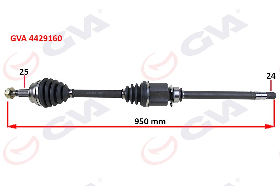 KOMPLE AKS SAĞ LINEA 1.3 MTJ (07-) 90HP (MİLLİ) (950mm)