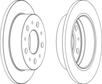 FREN DISKI ARKA DUZ 280MM 18Q ( FIAT :  DUCATO 2.3JTD /  PEUGEOT :  BOXER 06-  )