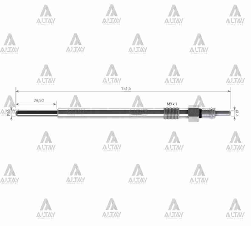 KIZDIRMA BUJİSİ (ISITMA) STILO / BRAVO / CHROMA 1.9 JTD / OPEL VECTRA / ASTRA / SIGNUM 1.9 JTD 11V.