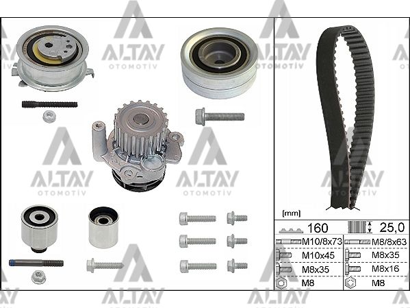 TRİGER SETİ + DEVİRDAİM CADDY / TRANSPORTER T6 / POLO / GOLF6 / JETTA / PASSAT / CRAFTER / AMAROK / A3 / A4 / LEON 10=> CAYB-CAYC-CAYD-CAAB-CAAC-CKUB-CKTB-CFFB-CFWA-CAGA-CDCA-CDBA-CNFB-CSHA-CNEA 1.2 TDİ-1.6 TDİ-2.0 TDİ