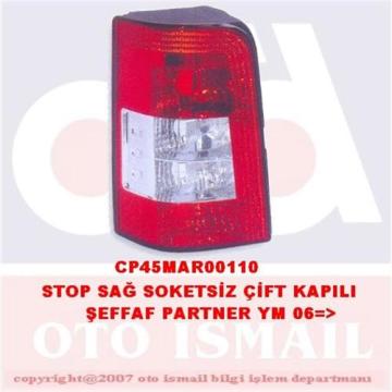 STOP LAMBASI SAĞ PARTNER YM. 06=> (ŞEFFAF) (ÇİFT KAPI) (DUYSUZ)