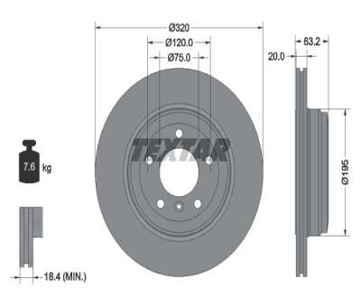 FREN DİSKİ ARKA ADET E60-E61-E63-E64 BM