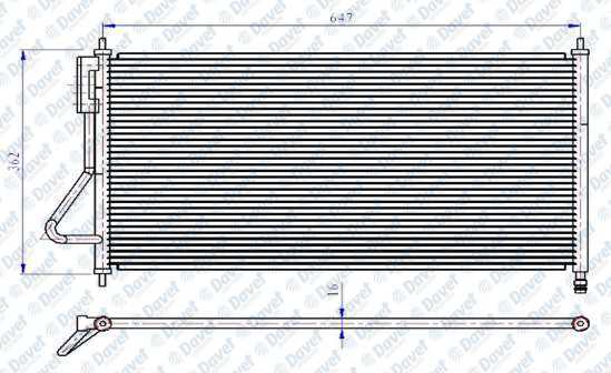 KLIMA RADYATORU KONDENSER BRAZING FORD FOCUS 1.4-1.6EFI-1.8 TDCI-2.0EFI-2.0I 98-04 668X361X16 AT/MT SANZUMAN