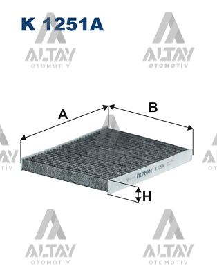 POLEN FİLTRESİ FIESTA / COURİER / BMAX 08=> KARBONLU