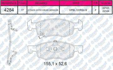 FREN BALATASI ON 14 JANT CORSA E 2015 >