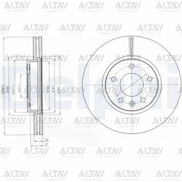 FREN DİSKİ ASTRA J 09-15 / CRUZE 09=> ÖN HAVALI 300-5 (SET)