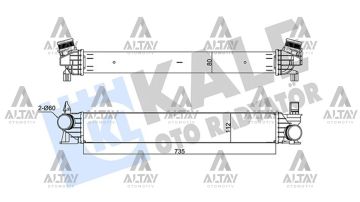 TURBO RADYATÖRÜ (INTERCOOLER) DUCATO / BOXER / JUMPER 15=> 2.0JTD-2.3JTD-3.0JTD