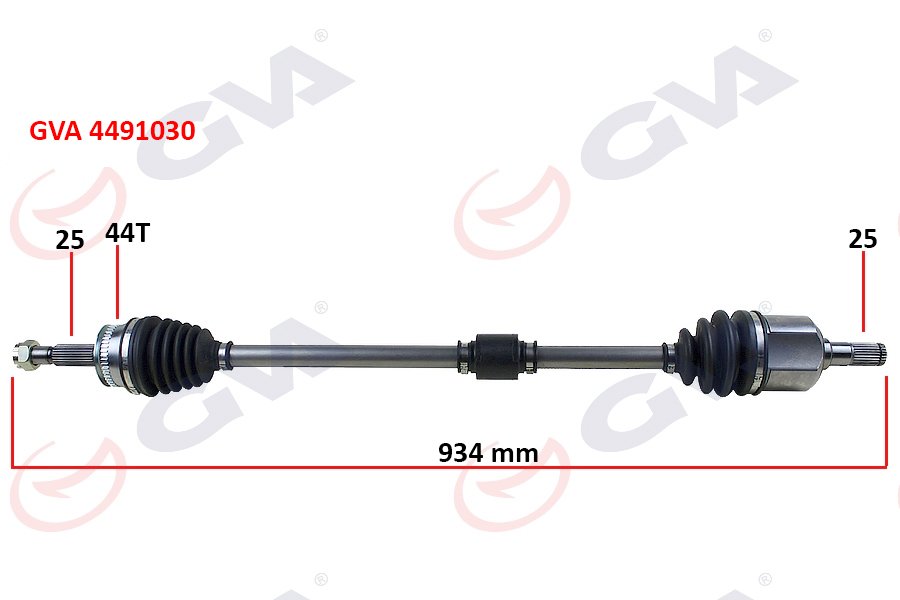 KOMPLE AKS SAĞ ELANTRA 1.6i (ABS'Lİ) 01-07 (44DİŞ) (935mm) (AUTO.)