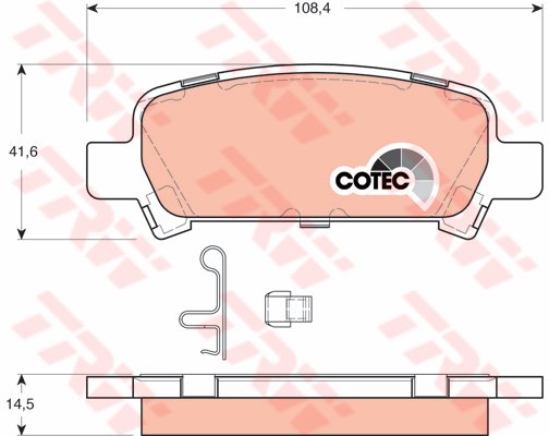 Balata Fren Arka-(Subaru: Forester 97>02/Impreza 98>05/Legazy 98>03/Outback 00>03  )
