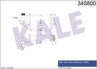 TURBO RADYATORU INTERCOOLER (OPEL: ASTRA H - ZAFIRA B )  Z13DTH - Z17DTH - Z19DT