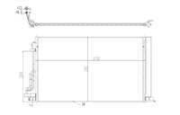 KLIMA RADYATORU (HYUNDAI: ELANTRA ''1.6-2.0'' 15> I30 ''1.4-1.6'' 16> ) 624×388,6×12