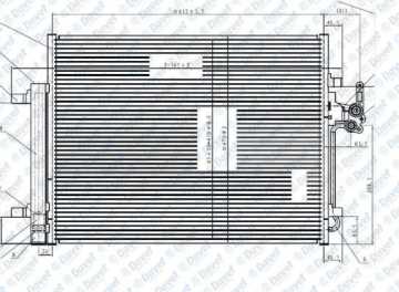 Klıma Radyatoru (Kondenser) Mondeo Iv 1,6 / 1,8 / 2,0 / 2,0Tdcı 07 /> Kurutucu Ile (577×466×17)