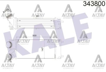 TURBO RADYATÖRÜ (INTERCOOLER) 308 / 3008 / 5008 / PARTNER 08=> TEPEE C4 / BERLINGO 04=> 1.6HDI