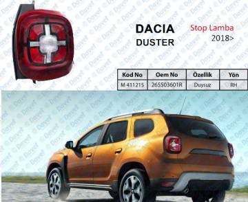 Stop Lamba Dacıa Duster 2018- Duysuz Sag