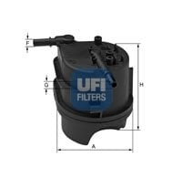 YAKIT FILTRESI MUSURLU PEUGEOT CITROEN FORD P206 P307 1.4HDI C2 C3 1.4HDI  FIESTA 1.4TDCI