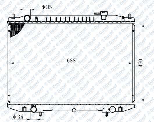 MOTOR SU RADYATORU BRAZING NISSAN SKYSTAR MANUEL SANZUMAN 450X688X26