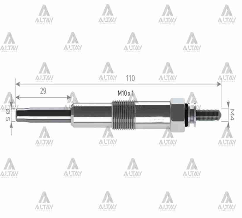 KIZDIRMA BUJİSİ (ISITMA) ACCENT 03-06 / GETZ 03-05 1.5 / TUCSON 04-10 / SPORTAGE 2.0 11V.