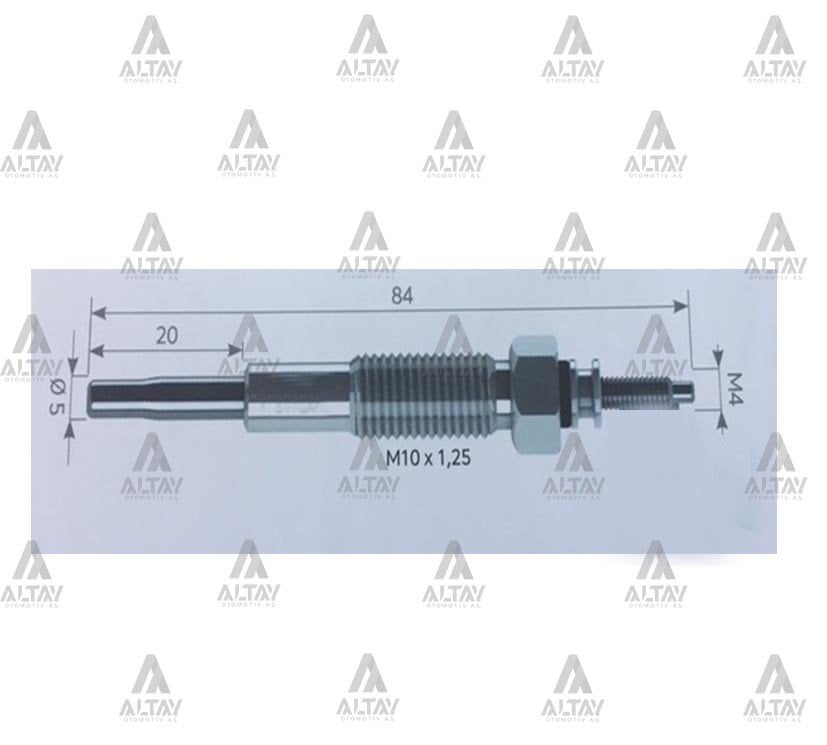 KIZDIRMA BUJİSİ (ISITMA) BESTA / CERES 2.4 / E-2200 / İŞBORA TRAKTÖR 10.5 V