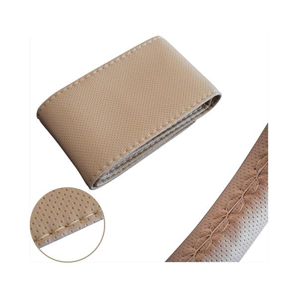 DİKİŞLİ DİREKSİYON KILIFI BEJ DELİKLİ