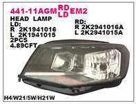 ON FAR SAG MOTORU UZERINDE SIYAH VOLKSWAGEN CADDY 15-