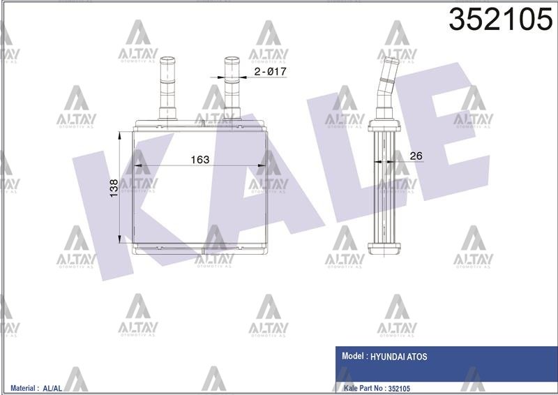 RADYATÖR KALORİFER ATOS  98-02 BRAZING