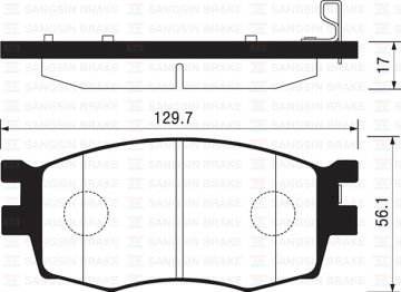 ÖN BALATA ACCENT ERA-KIA RIO 1.4 GL-1.5 CRDI-1.6 GLS 05=> İ20 09=> (GDB3420)