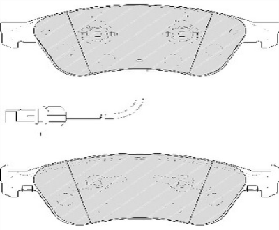 ON FREN BALATASI-KABLOLU-  (VW PHAETON 02-16  AUDI A6 05-11  A8 04-10)