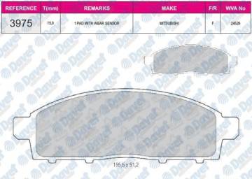 ON FREN BALATASI L200 2.5 D 4×4 2006 2012 L200 2.4 2015> FIAT FULLBACK 16>