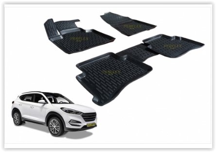 PASPAS 3D X-MAT HAVUZLU HYUNDAI TUCSON 15=> (SİYAH)