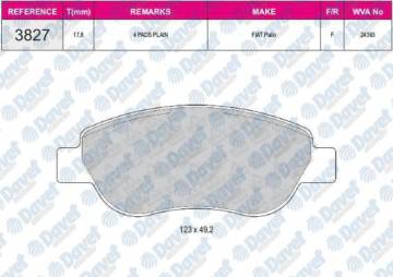 FREN BALATASI ON WVA 24072 ALBEA PALIO 1.2 1996->