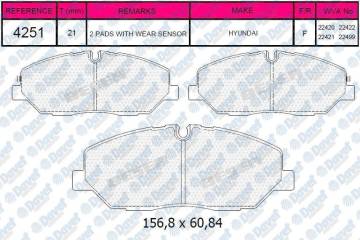 ON FREN BALATASI HYUNDAI H350 MINUBUS PANELVAN 2.5 CRDI