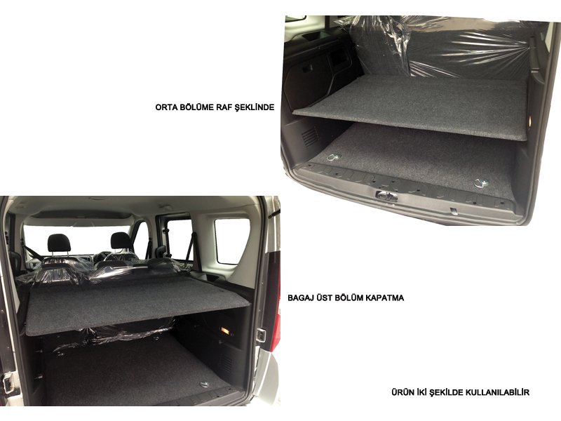 Katlanır Bagaj Pandizotu Doblo Iıı 2010=> Panoroma (Ara Bölmeli) (Kapağı) (Şapkalık)