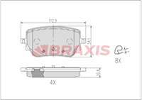 Fren Balatası Arka A-Class W177 18 > B-Class W247 18 > Cla 180D Cla 200 C118 19 > 113Mm