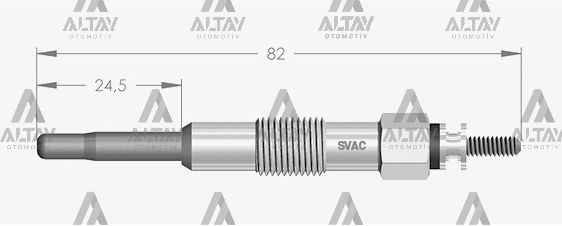 KIZDIRMA BUJİSİ (ISITMA) BMC TM 80 / CROMA 1.9 TD 11V