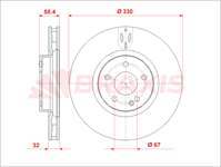 Fren Dıskı On V-Class W447 14 > Vıto W447 14 >