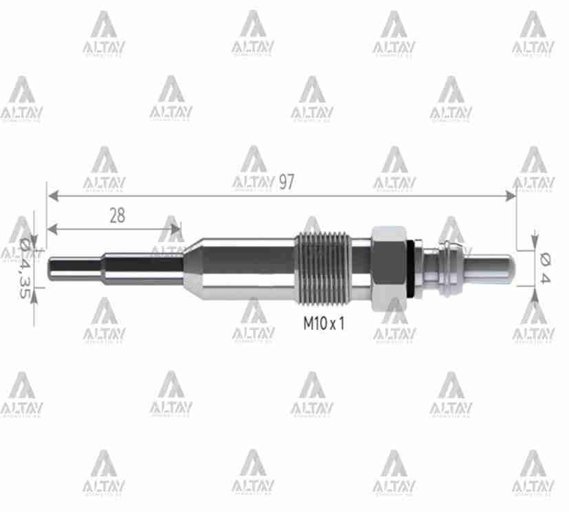 KIZDIRMA BUJİSİ (ISITMA) CRAFTER 2.5 BJK-BJM