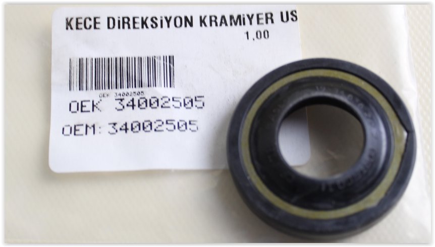 KEÇE DİREKSİYON KRAMİYER ÜST M131 SLX-TEMPRA-TIPO-CITROEN-PEJO (19.05x34.6x6.2/9.2)