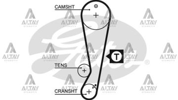TRİGER SETİ TOYOTA COROLLA 1.6 ENJ / CARINA / CELICA / 117 DİŞ 4AFE