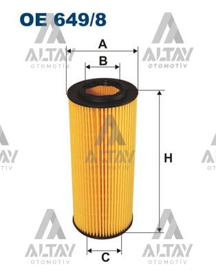 YAĞ FİLTRESİ E46 / E90 / E91 / E92 / E93 / E60 / E61 / E63 / E64 / E65 / E66 / X3 E83 / X5 E53 / X5 E70 / X6 E71 04-16 M57-M57N