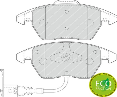 ON FREN BALATASI-KABLOLU-  (VW CADDY 04-15  GOLF 04-14  PASSAT 06-11  POLO 10-  AUDI A3 04-13  SEAT LEON 06-13)