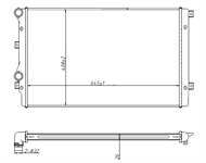 SU RADYATORU-BRAZING (VW CADDY 04-11 GOLF 04-09  PASSAT 06-15  AUDI A3 04-08  SEAT LEON 06-13)