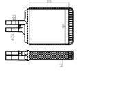 KALORIFER RADYATORU MEKANIK OPEL VECTRA B 1.6i BORULU 1995-2003 205×181×42