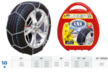 Patinaj Zinciri Takmatik Çapraz 14-15-16-17 Jant (Zincir Ebatları İçin Resime Bakınız)