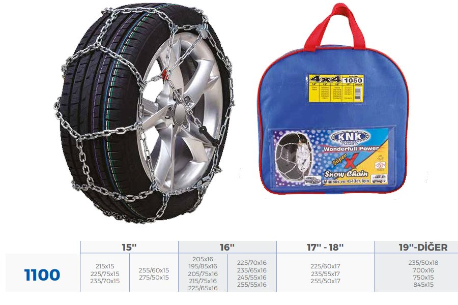 Patinaj Zinciri Takmatik Transit Minibüs-Mb Jeep (Zincir Ebatları İçin Resime Bakınız)