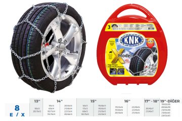 Patinaj Zinciri Takmatik Çapraz 14-15-16-17 Jant (Zincir Ebatları İçin Resime Bakınız)
