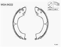 KAMPANA BALATA ( MITSUBISHI: L200 2WD 00 - 05) K6715