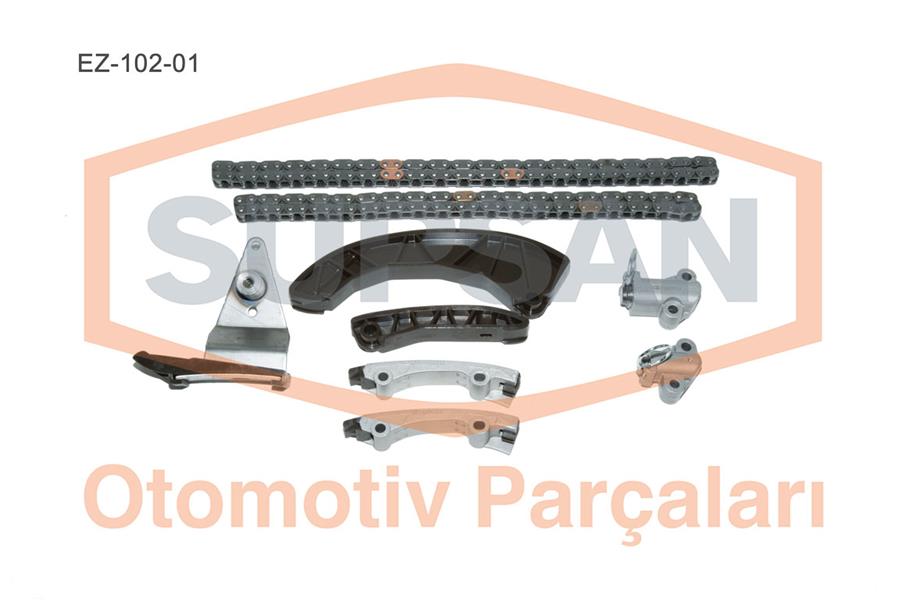 EKSANTRİK GERGİ KİTİ (9 PARÇA) HYUNDAI ACCENT ERA-GETZ 1.5CRDİ 16V(D4FA) EM(PİMLİ TİP)(ZİNCİR SETİ)