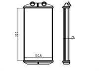 KALORIFER RADYATORU BRAZING (PEUGEOT: 301) 250×130.5×26