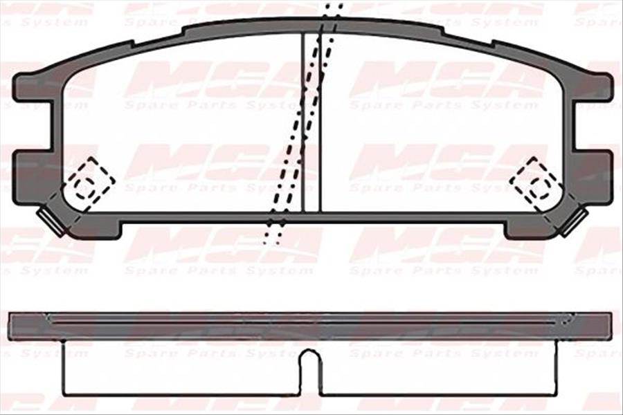 BALATA FREN ARKA-(SUBARU: LEGACY 89>98 ''4WD''/IMPREZA 92>00 ''4WD''  )