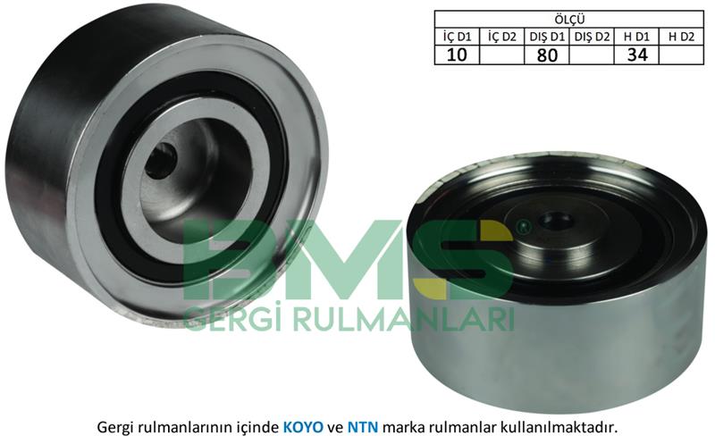 EKSANTRİK GERGİ RULMANI GOLF5-JETTA-PASSAT-TIGUAN-A4-A6 2.0 TDI 2005-2010 (CBAB-BKP-BKD-BRE)
